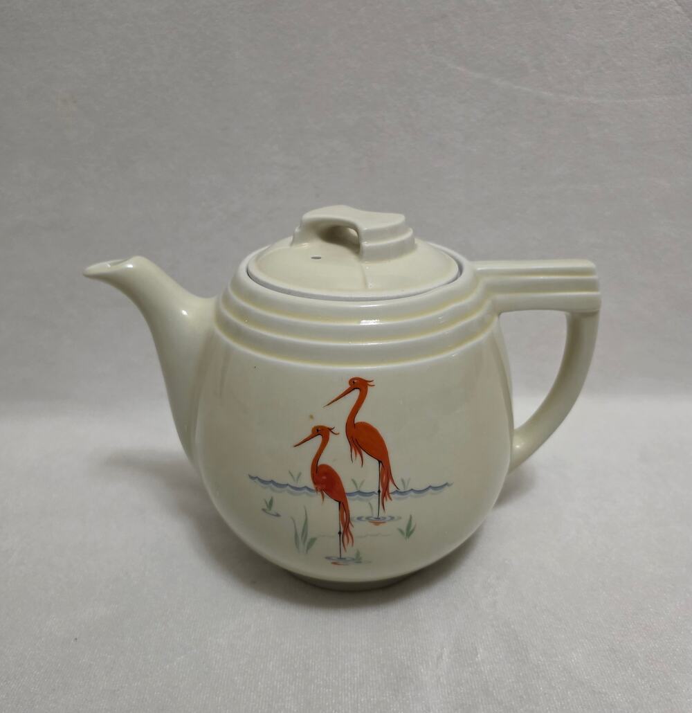 Vintage Drip-o-Lator,  Hall Viking Coffee/Tea Pot & Lid “Flamingo”, Enterprise